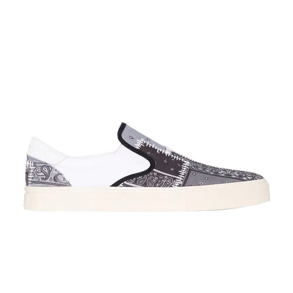 Amiri Bandana Reconstructed Slip-On Patchwork - Black