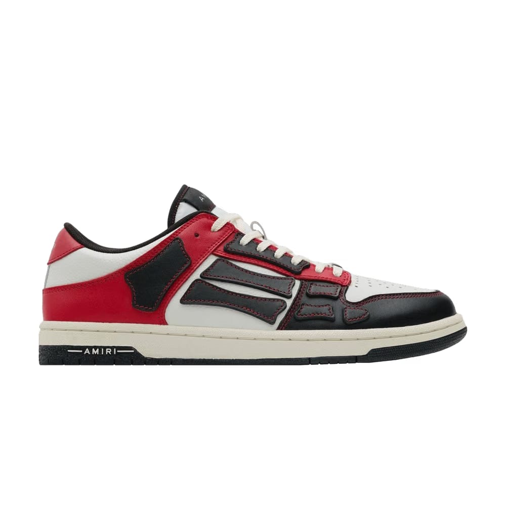 Amiri Skel Top Low Black Red White