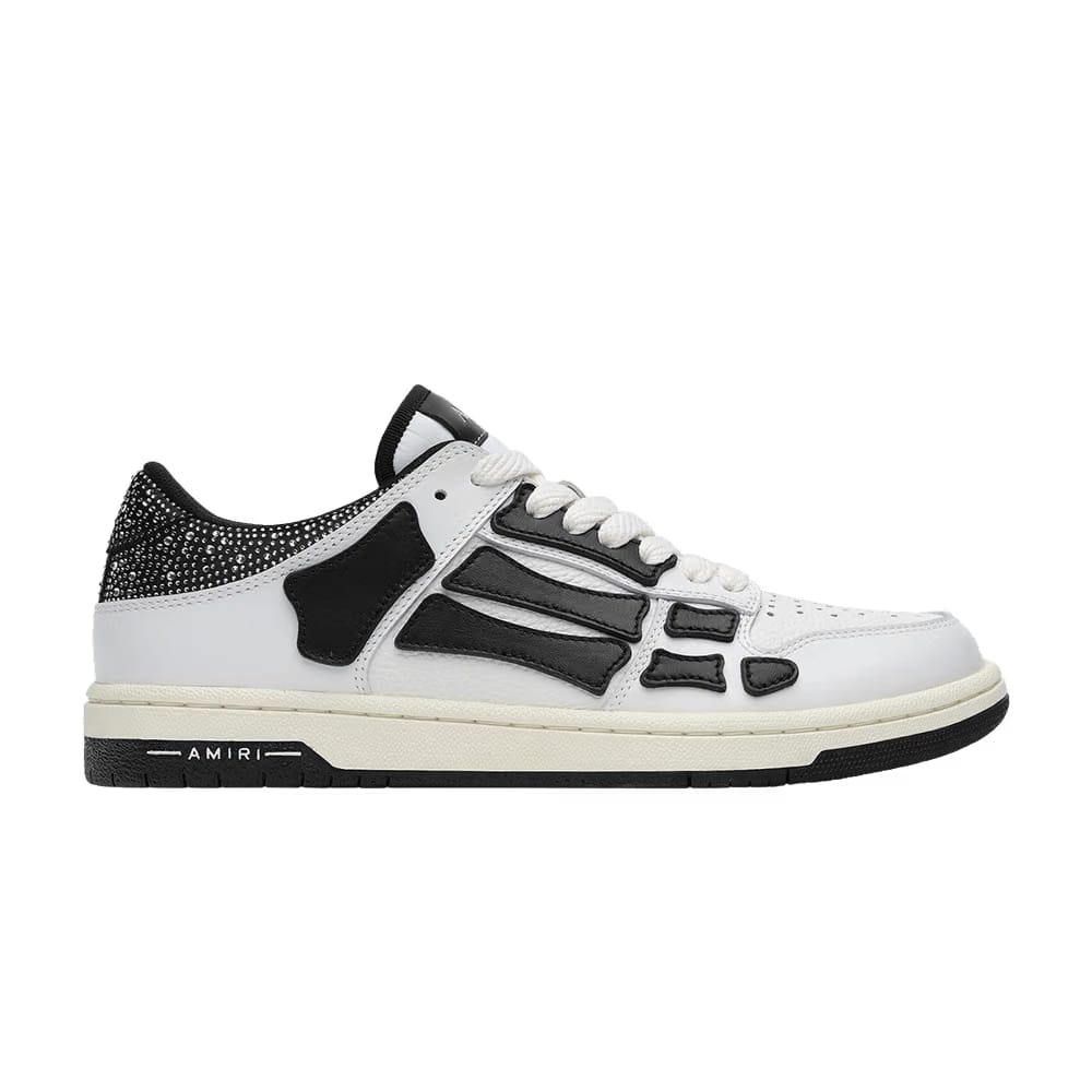 Amiri Wmns Skel Top Low 'White Black Crystal'