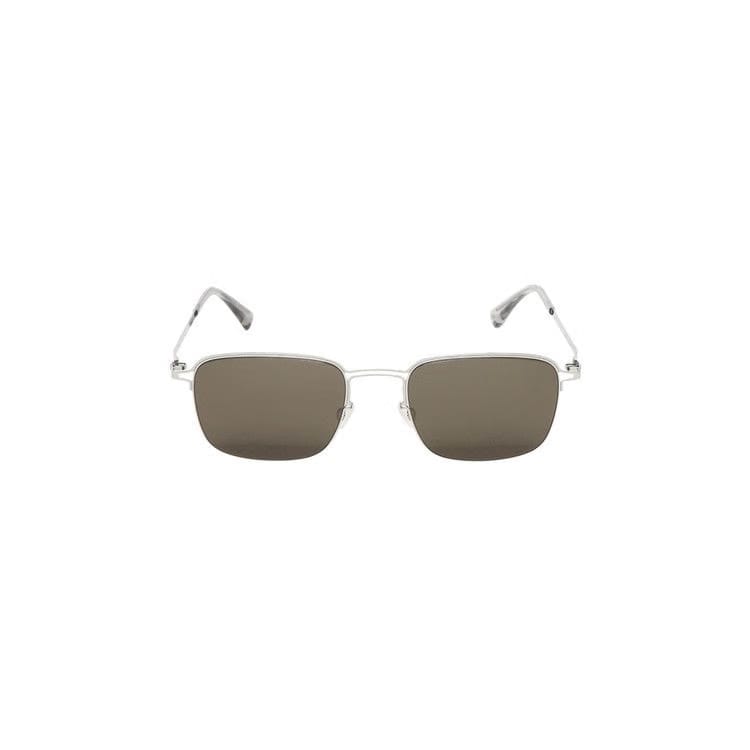 Mykita Square Craft Sunglasses Silver/Raw Green
