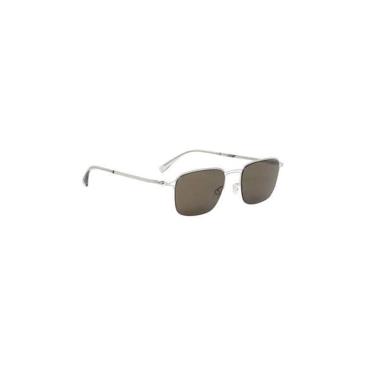 Mykita Square Craft Sunglasses Silver/Raw Green