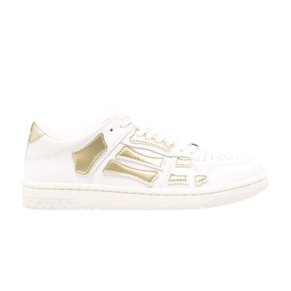Amiri Skel Top Low Metallic - White Gold