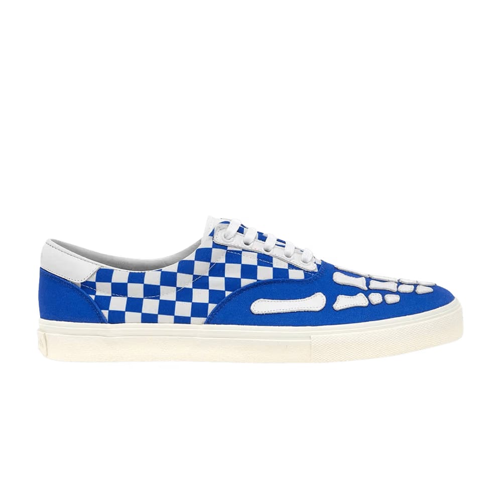 Amiri Lace-Up Skeleton Toe - Blue Checkered