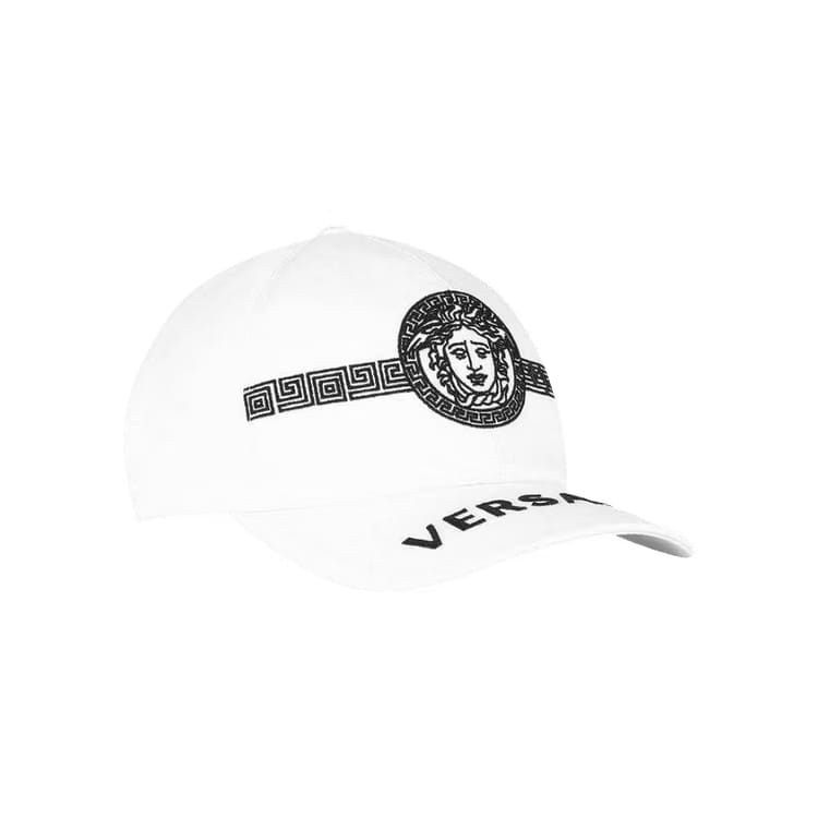 Versace Medusa Logo Cap White