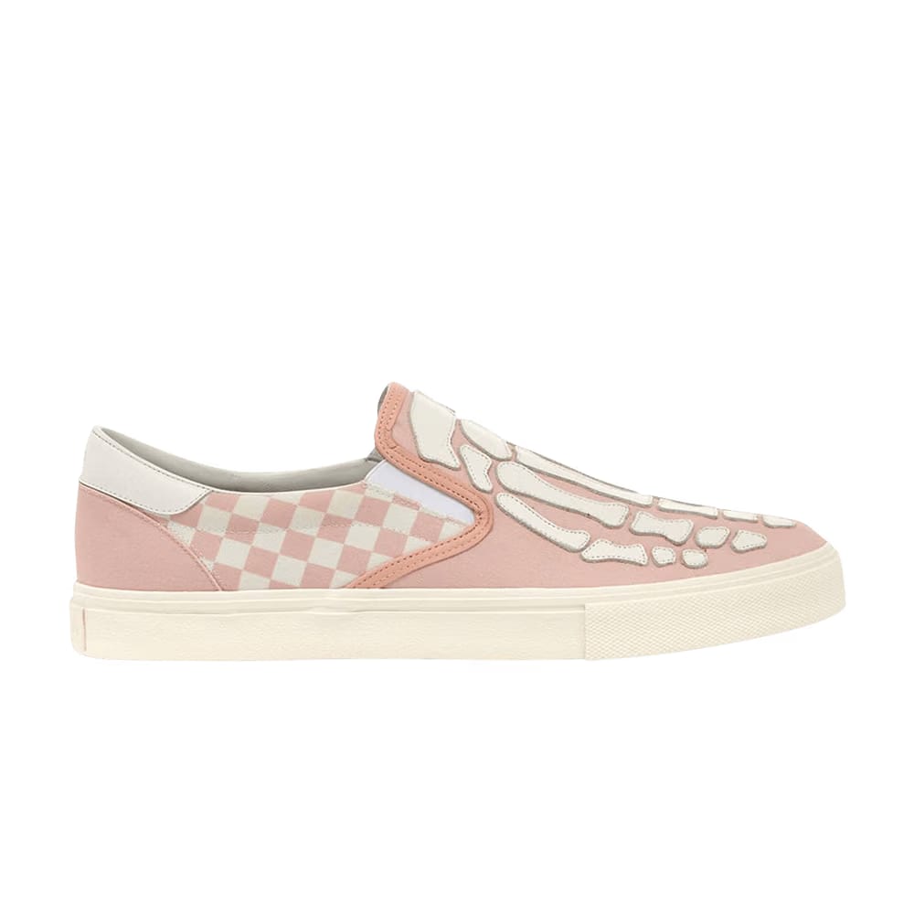 Amiri Slip-On Skeleton Toe - Pink Checkered