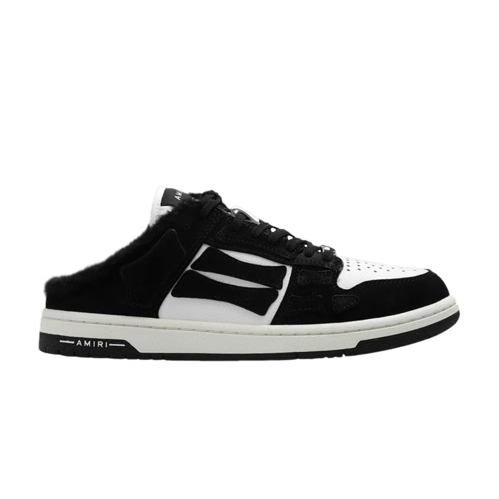 Amiri Wmns Skel Top Mule Shearling 'Black White'