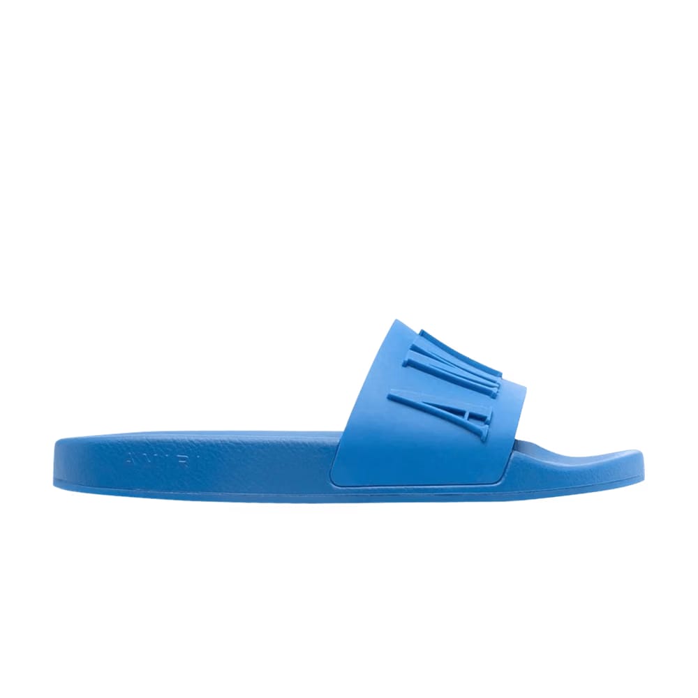 Amiri Logo Pool Slide Royal Blue