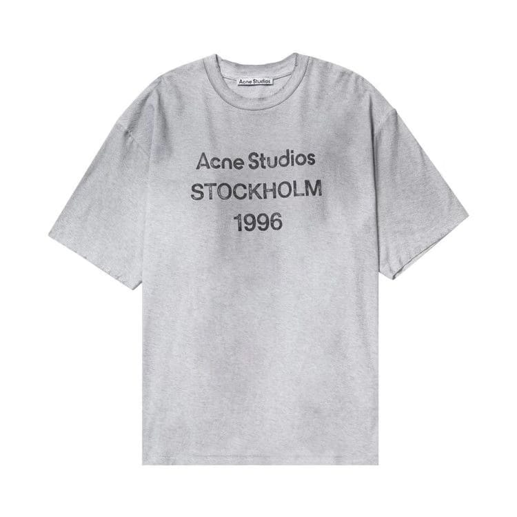 Acne Studios Logo T-Shirt Pale Grey