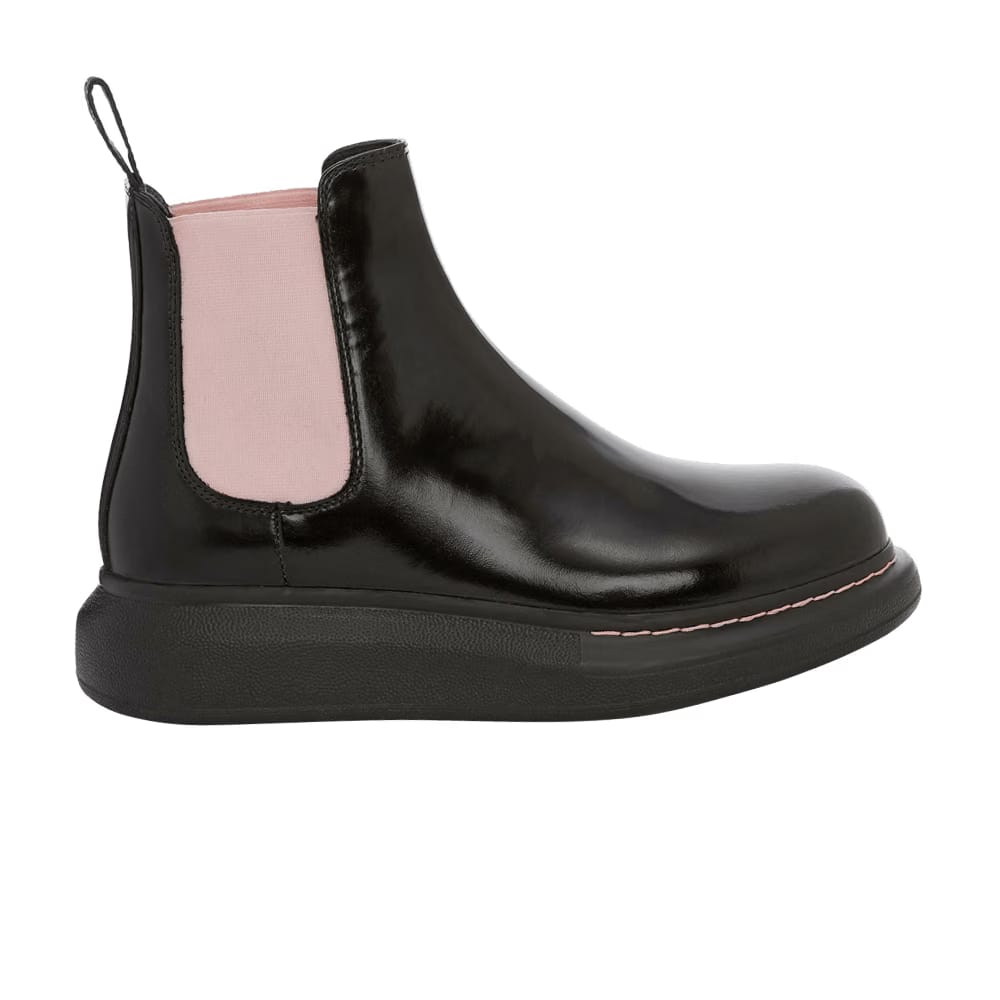 Alexander McQueen Wmns Hybrid Chelsea Boot 'Black Sugar Pink'