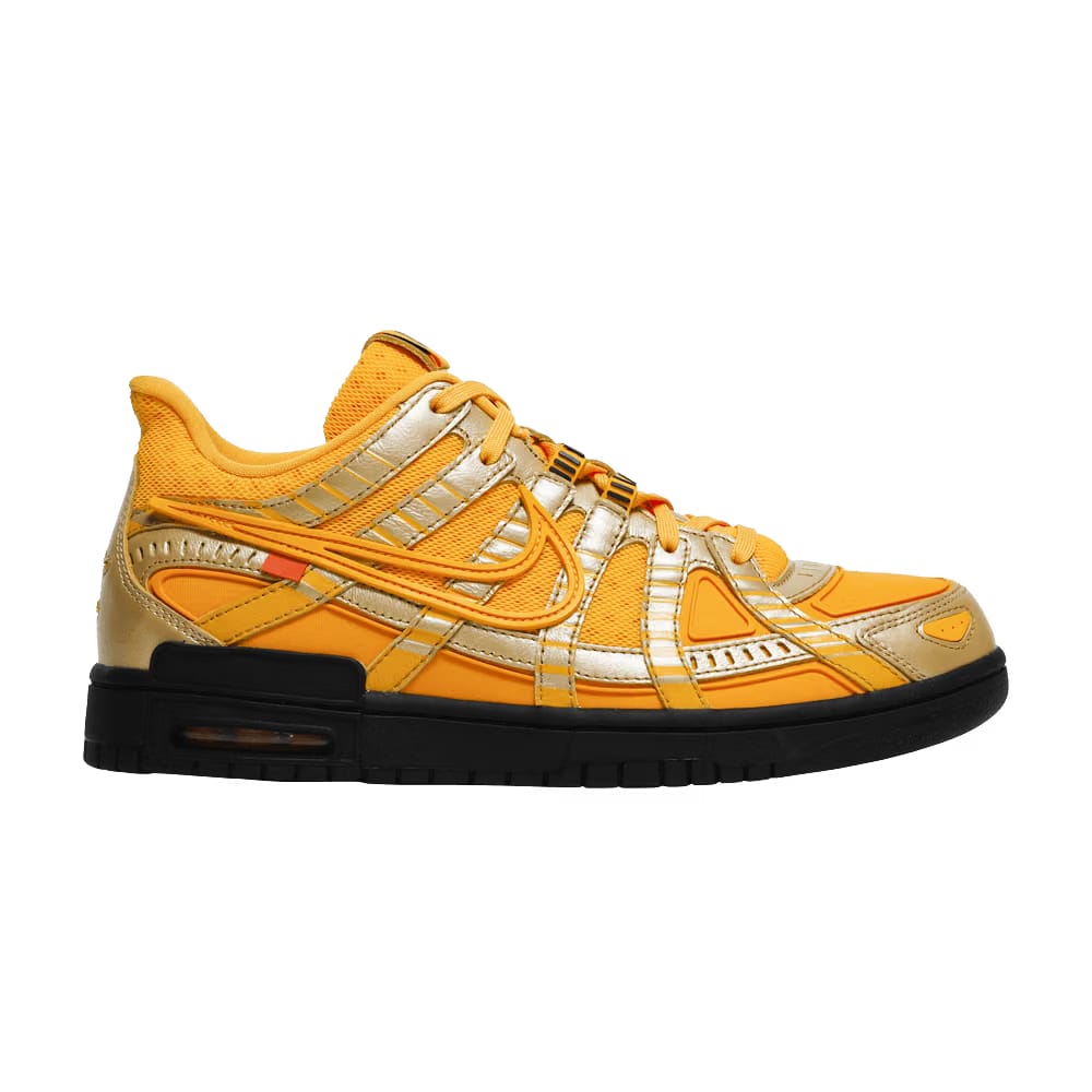 Off-White x Air Rubber Dunk University Gold