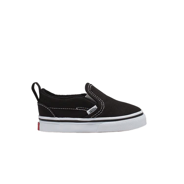 Slip-On V Toddler Black White