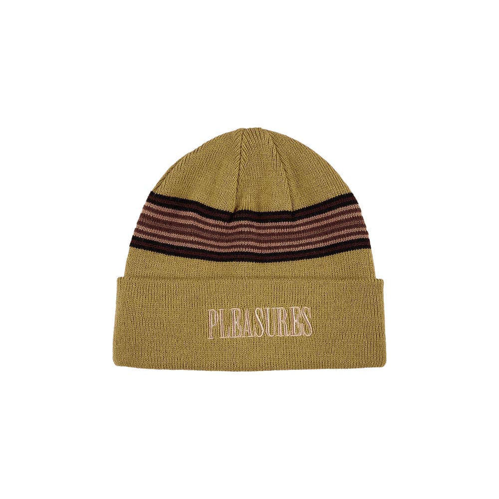 Pleasures Wander Striped Beanie Matcha