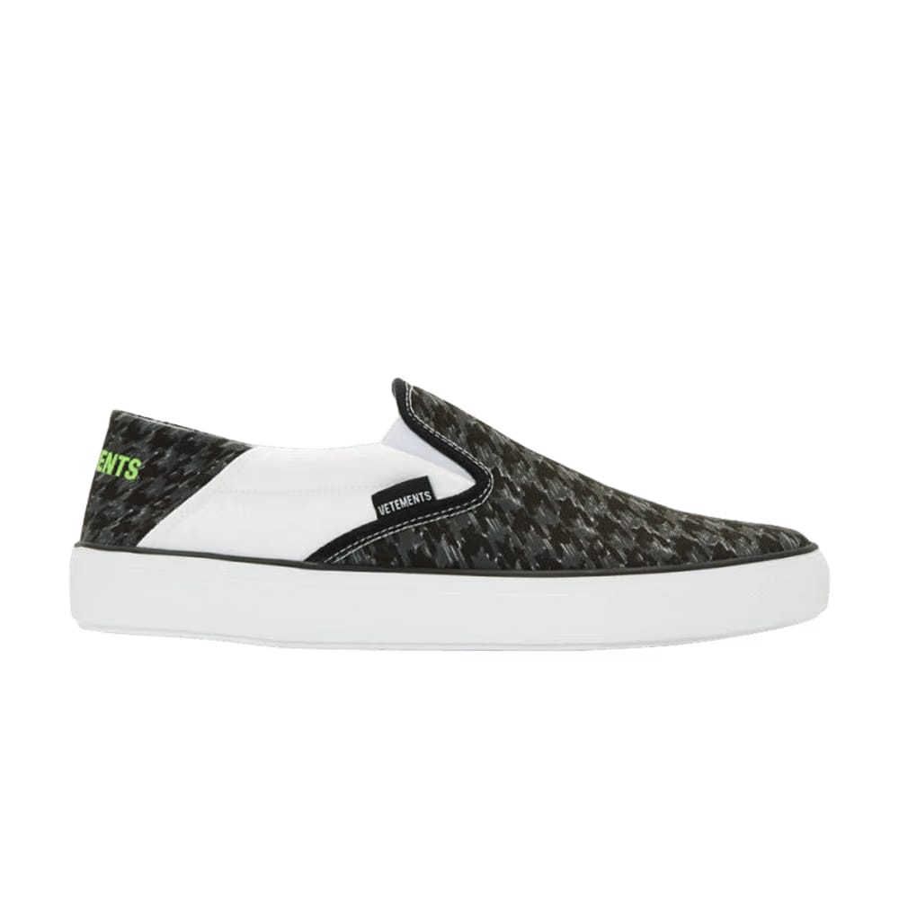 Vetements Babouche Sneaker Black Houndstooth