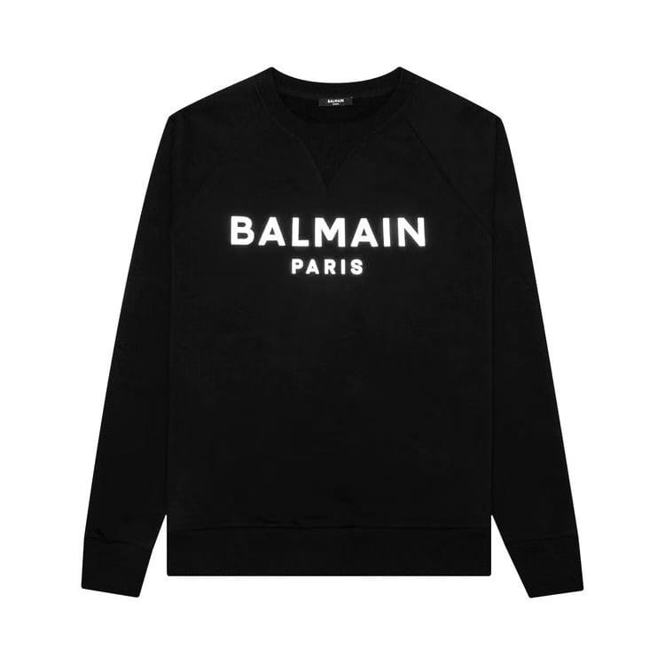 Balmain Foil Sweatshirt Noir/Argent