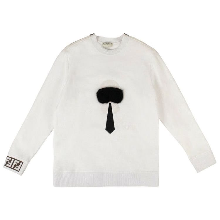 Fendi x Karl Lagerfield Karl Monster Sweatshirt White