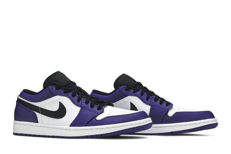 JORDAN 1 LOW COURT PURPLE WHITE