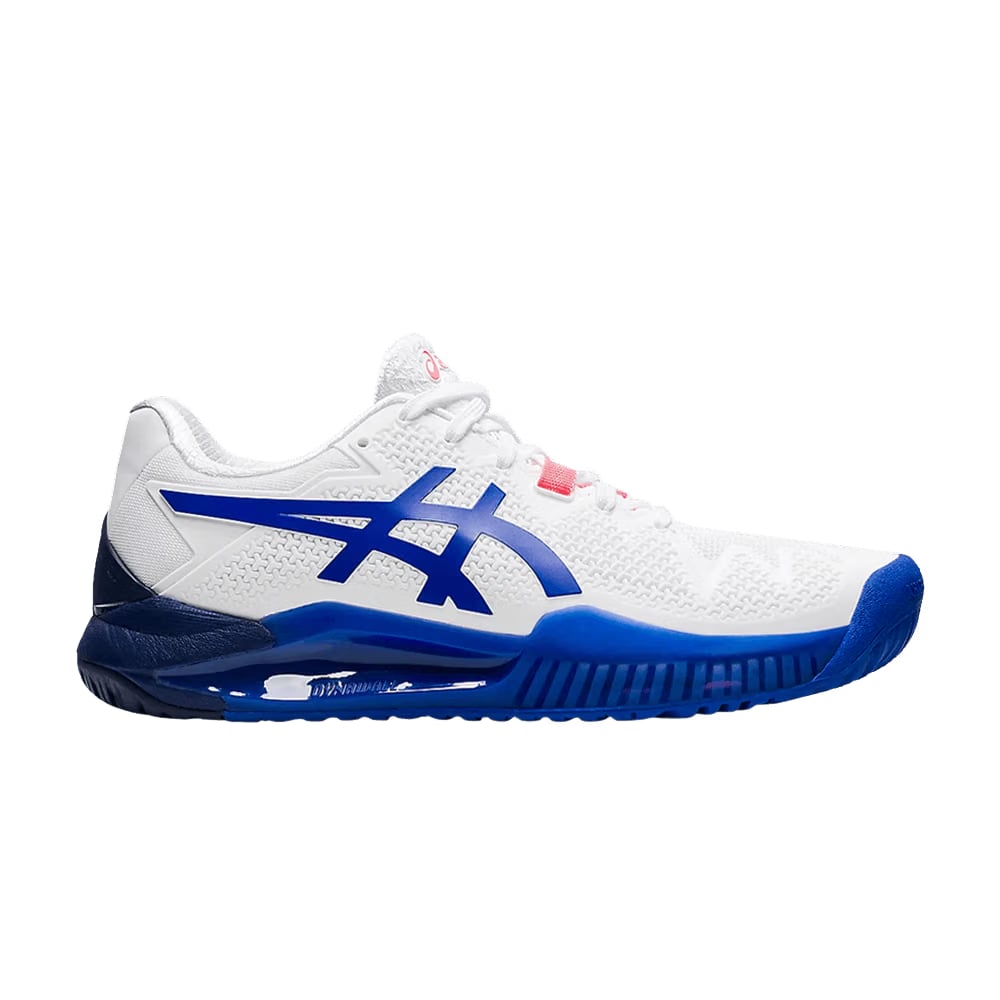Asics Wmns Gel Resolution 8 Wide 'White Lapis Lazuli Blue'