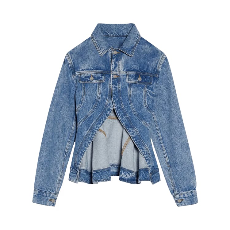 Jacquemus La Veste De Nimes Caraco Denim Jacket Light Blue/Tabac