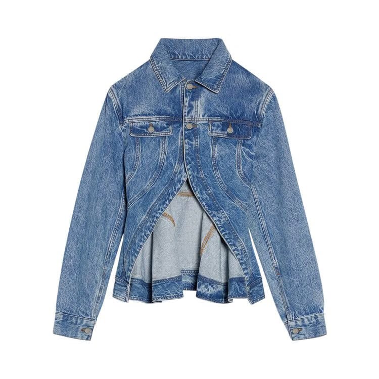 Jacquemus La Veste De Nimes Caraco Denim Jacket Light Blue/Tabac
