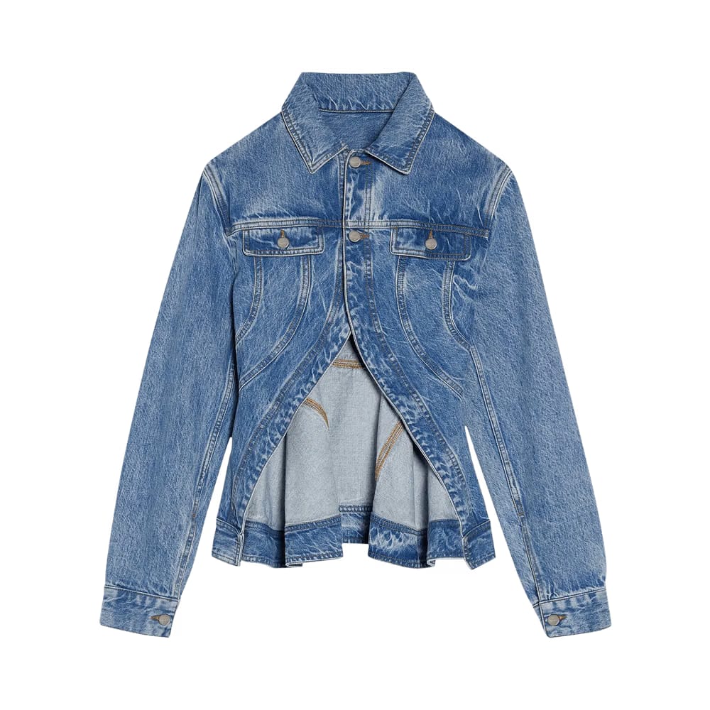 Jacquemus La Veste De Nimes Caraco Denim Jacket Light Blue/Tabac