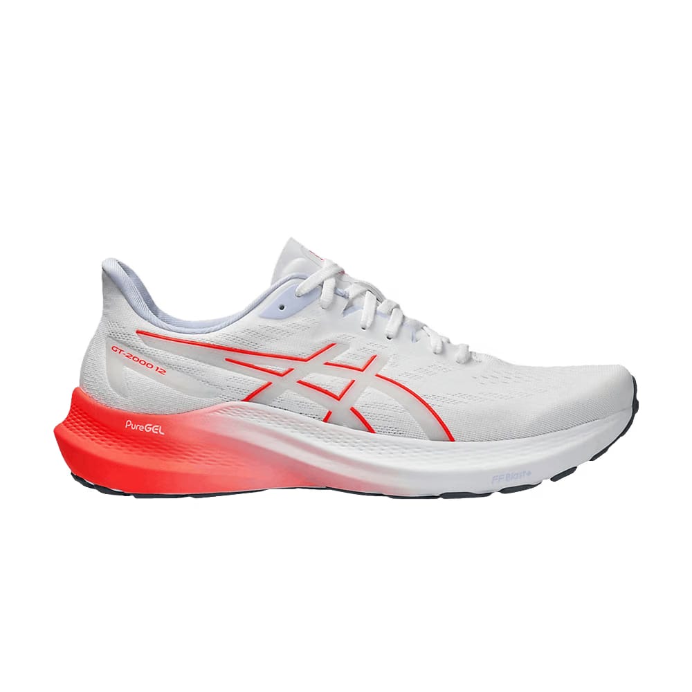 Asics GT 2000 12 White Sunrise Red