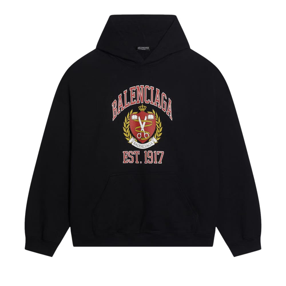 Balenciaga Wide Fit Hoodie Black/Red