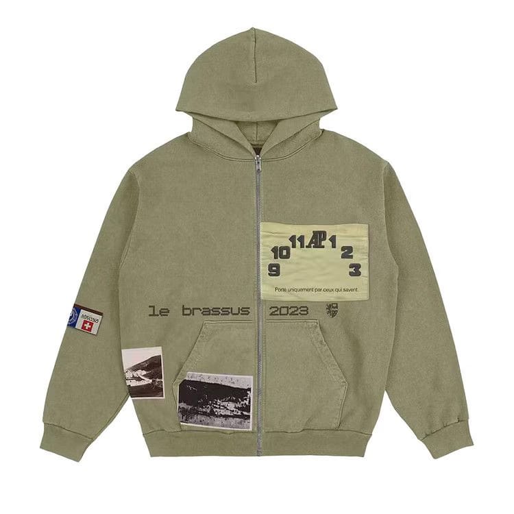 Cactus Jack by Travis Scott x Audemars Piguet Le Brassus Zip-Up Hoodie Khaki Brown