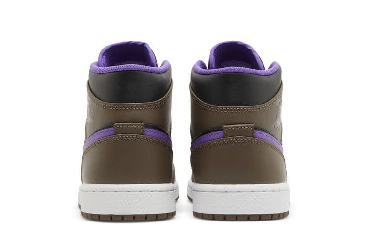 Air Jordan 1 Mid PalominoWhiteWild Berry