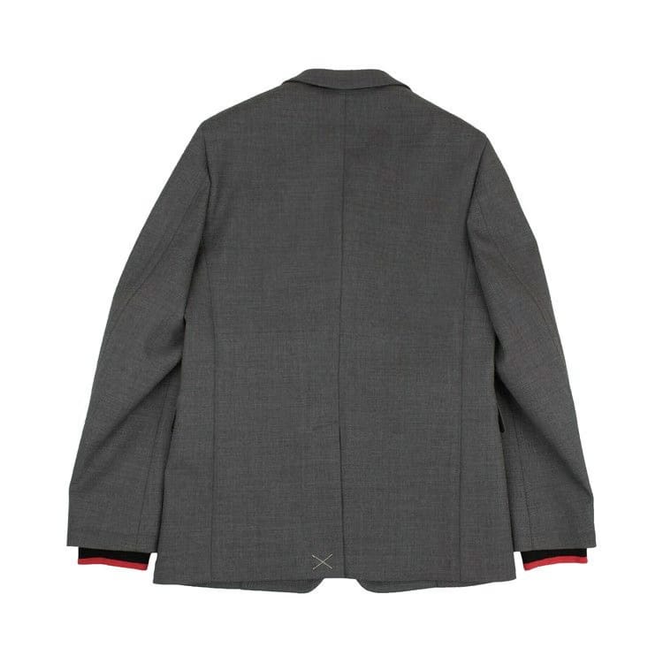 Burberry Stripe Detail Blazer Grey Melange
