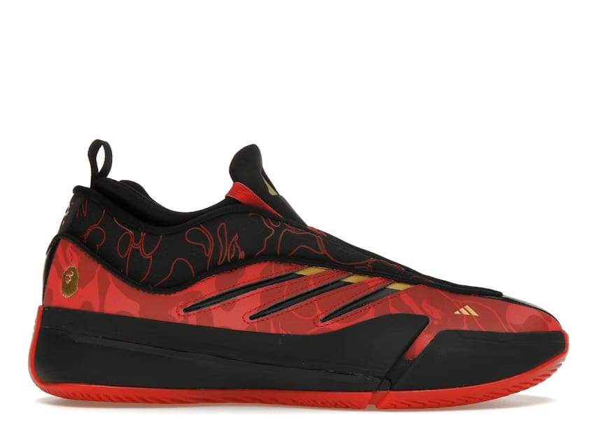 Adidas Dame 9 Bape Black Red