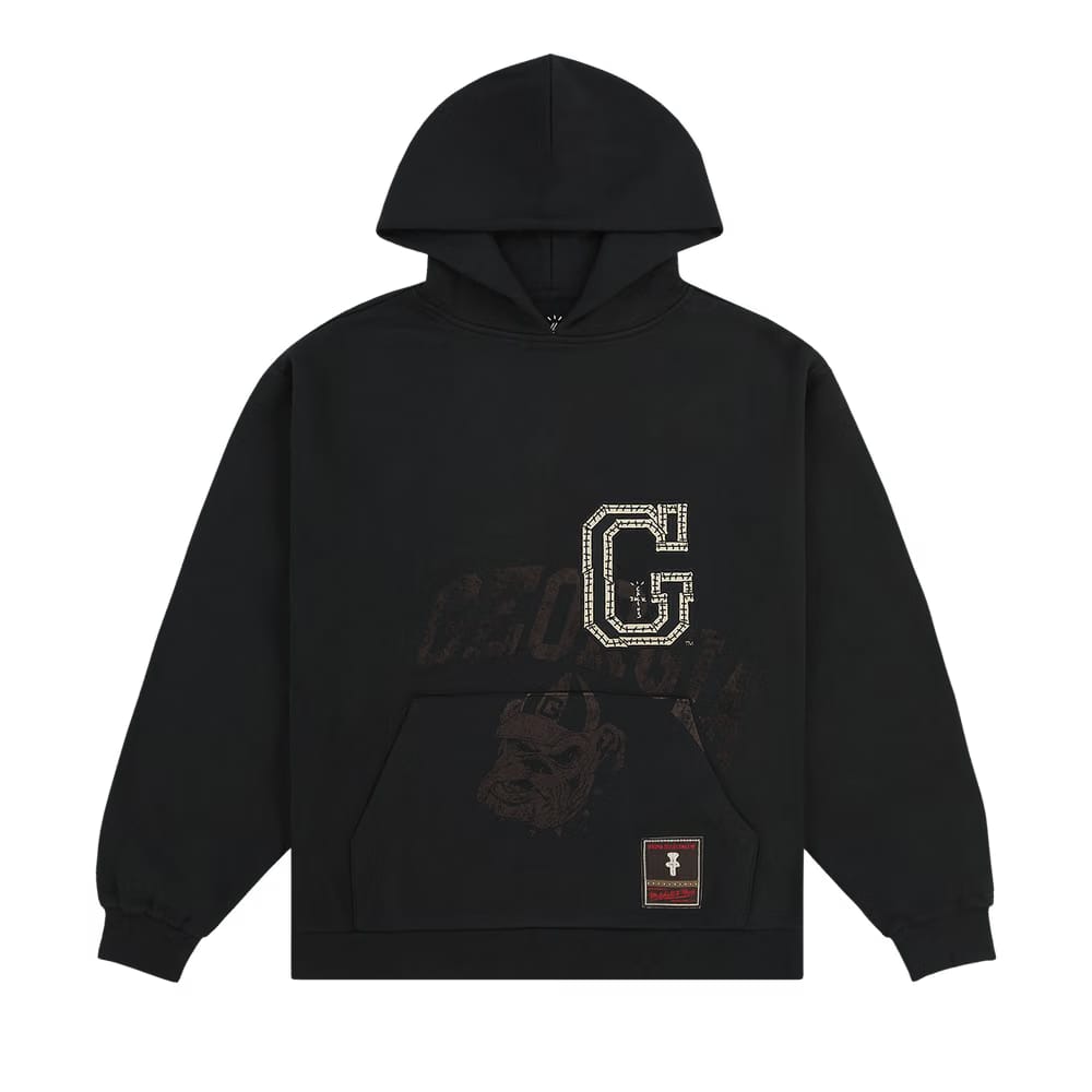 Cactus Jack by Travis Scott x Mitchell & Ness University Of Georgia Hoodie Black