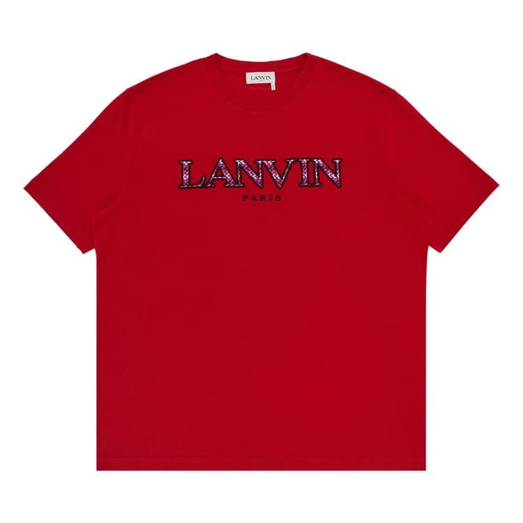 Lanvin Curb Embroidered T-Shirt Lipstick