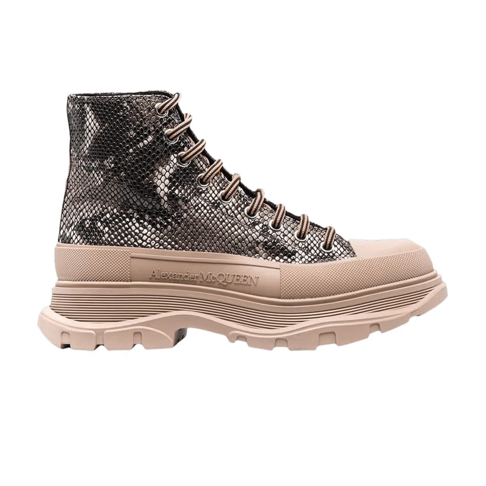Alexander McQueen Tread Slick Boot Snakeskin