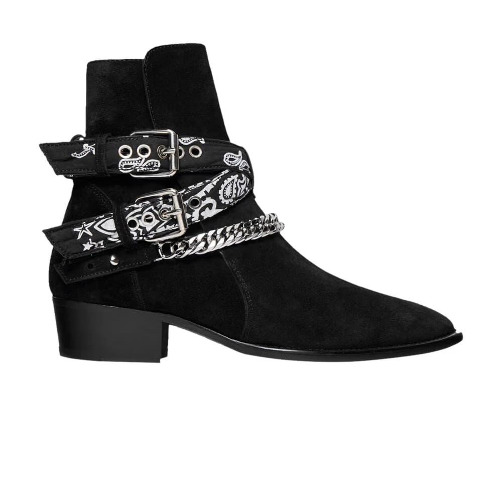 Amiri Bandana Buckle Boot Black