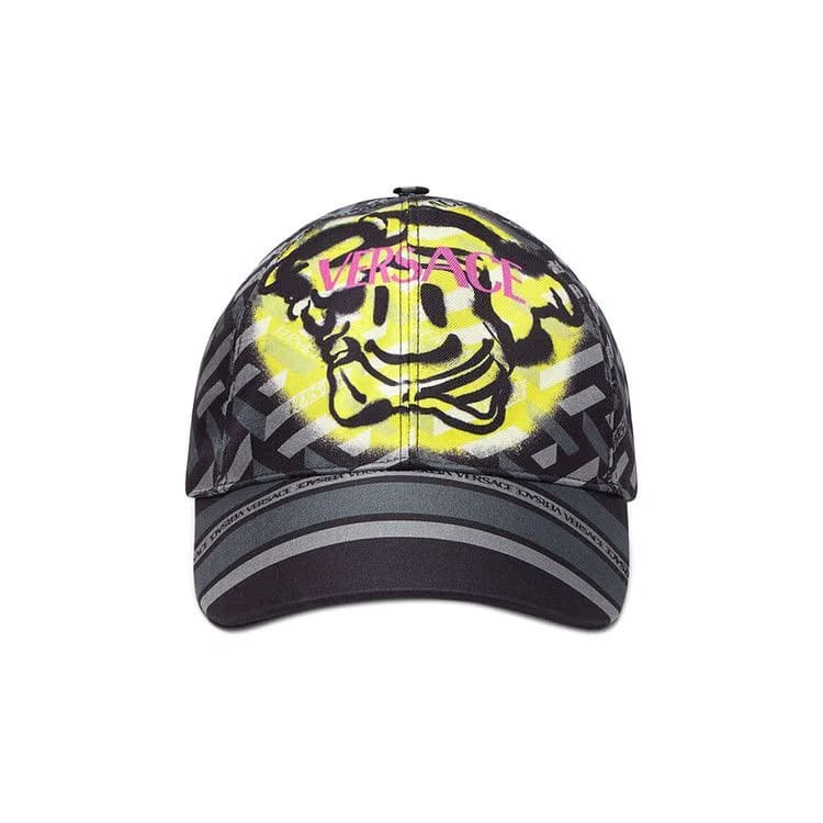Versace Medusa Smile Logo Cap Black/Grey