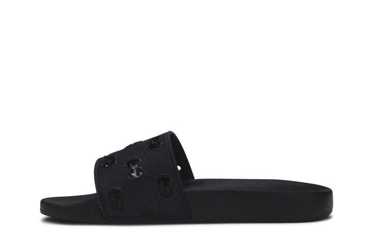 Gucci Rubber GG Slide Black