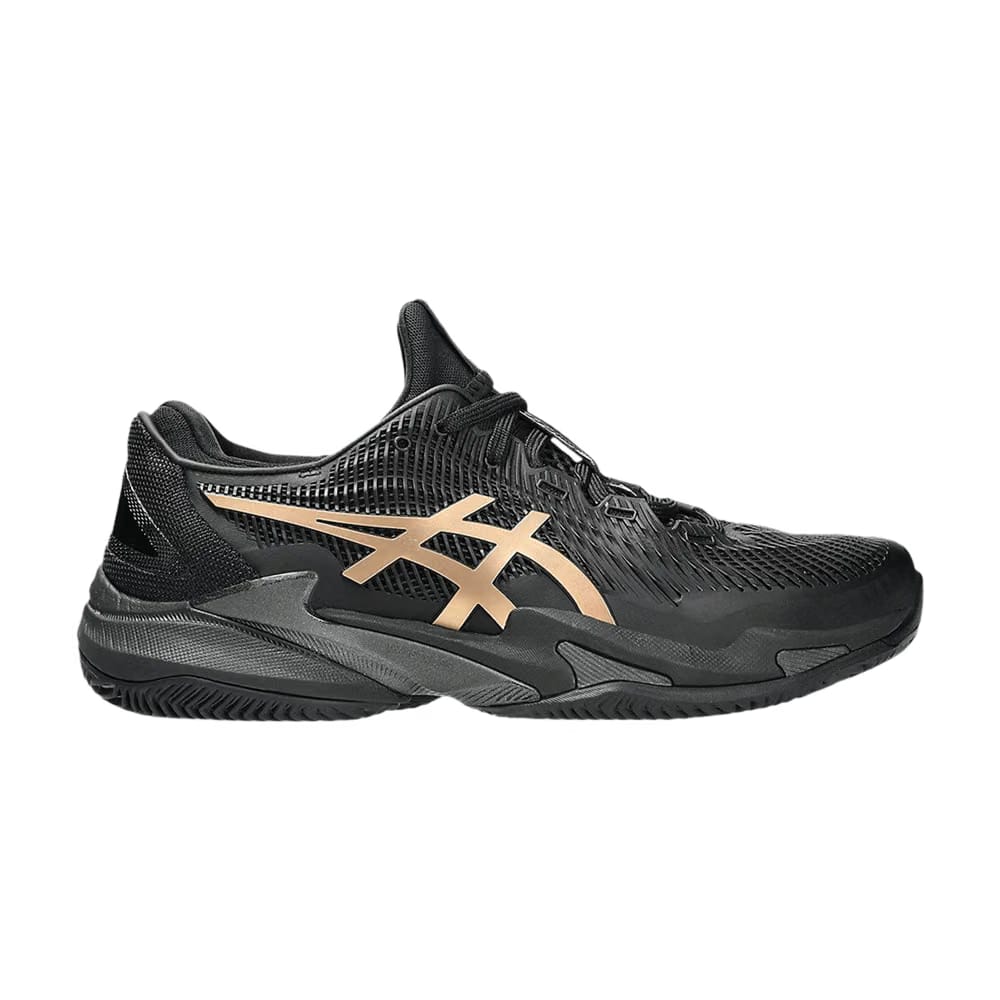 Asics Court FF 3 Novak Clay Black Prism Gold hi