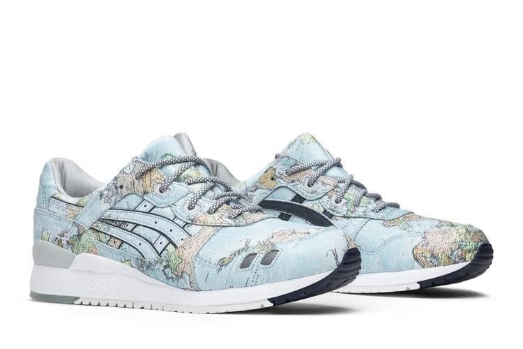 Atmos x ASICS Gel Lyte 3 World Map