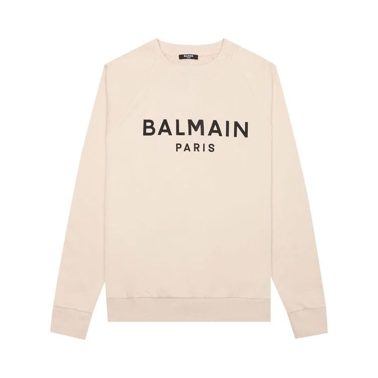 Balmain Printed Sweatshirt Ivoire/Noir