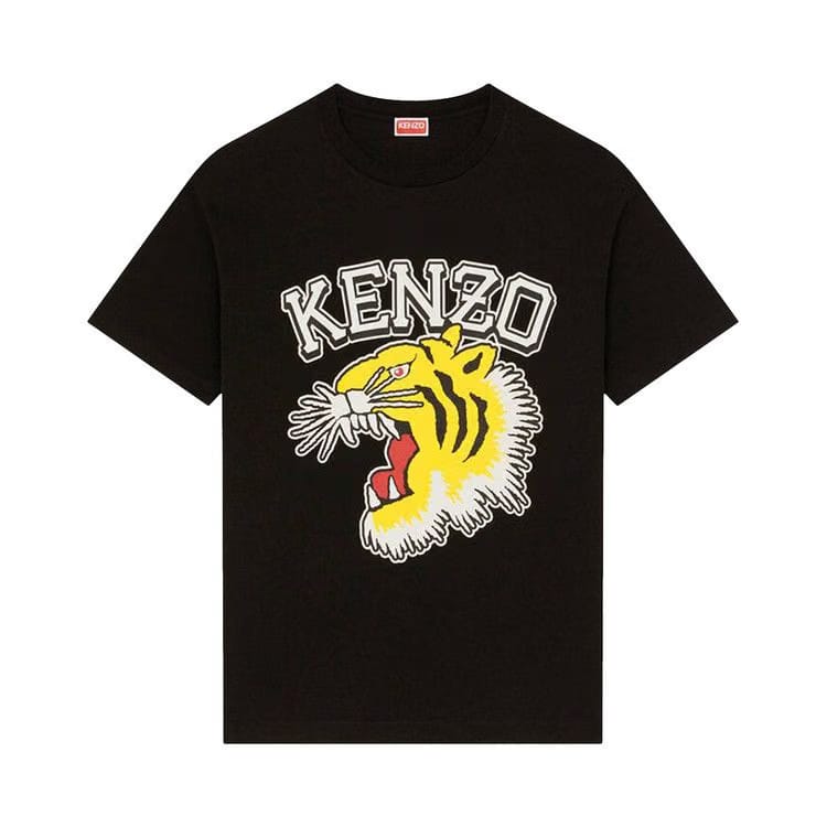 Kenzo Tiger Varsity Oversize T-Shirt Black