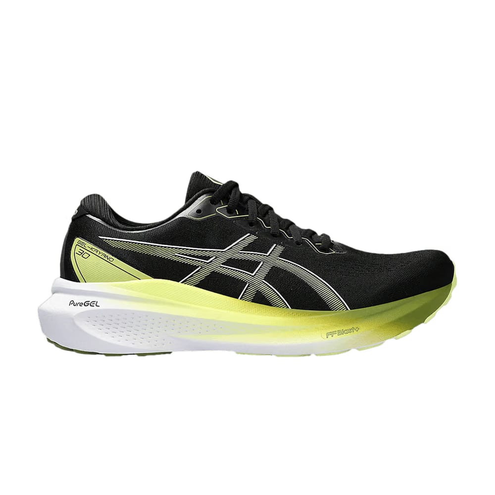 Asics Gel Kayano 30 Wide Black Glow Yellow