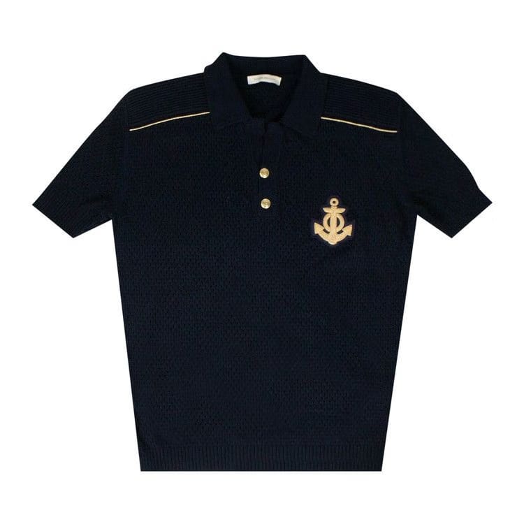 Balmain Anchor Knit Sweater Navy Blue