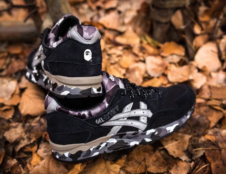 A Bathing Ape x ASICS Gel Lyte 5 Black Camo