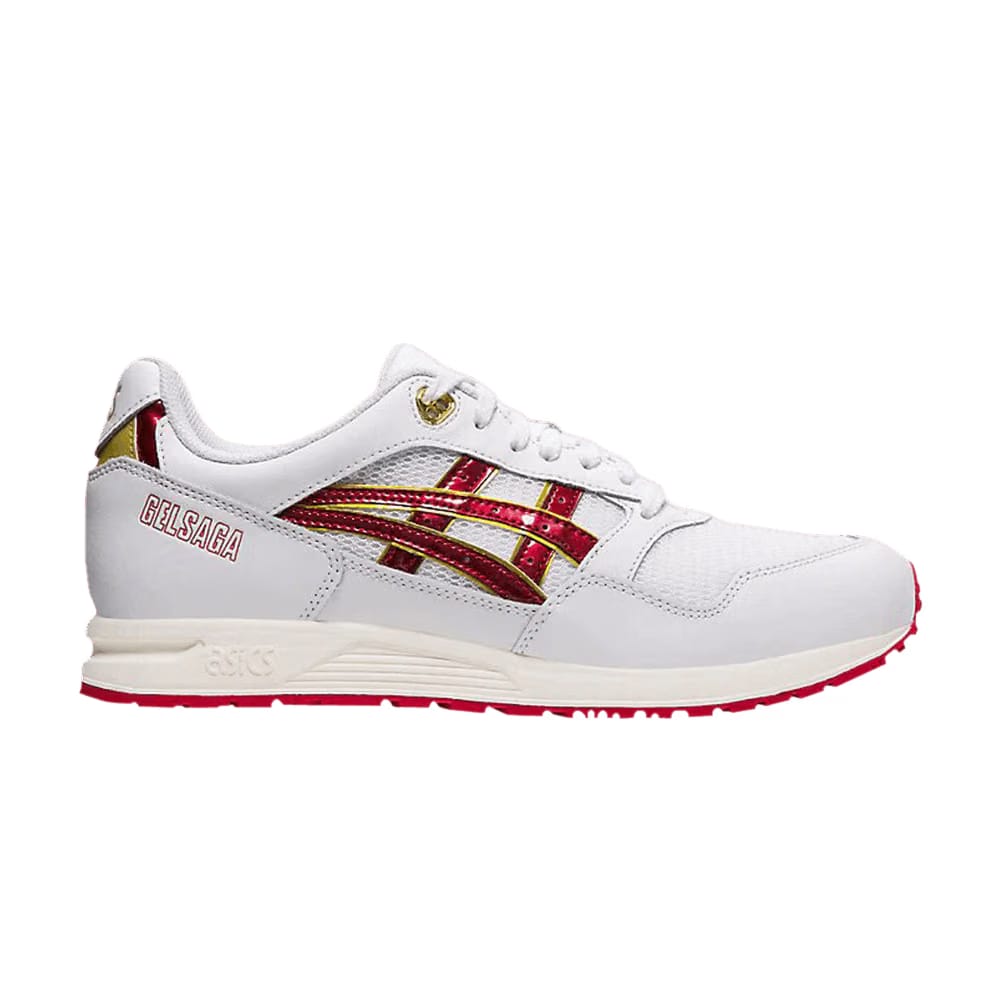 Asics Gel Saga White Speed Red