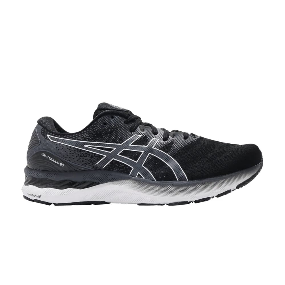 Asics Gel Nimbus 23 2E Wide Black White