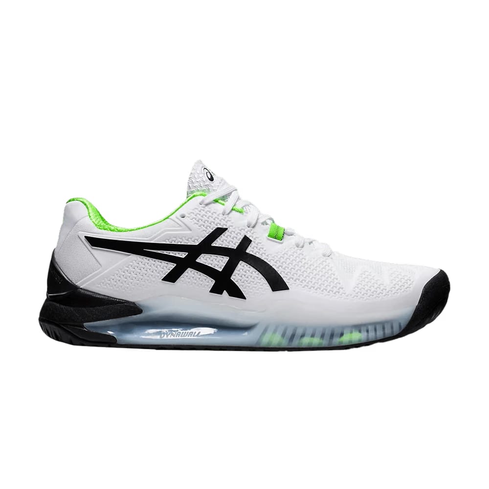 Asics Gel Resolution 8 White Green Gecko
