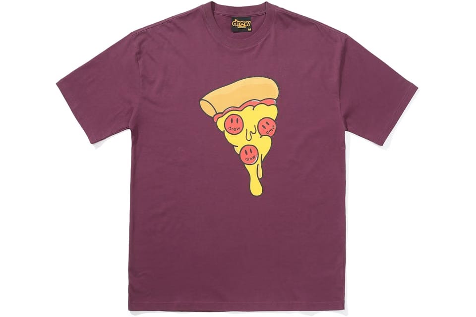 Drew house Pizza T-Shirt Berry