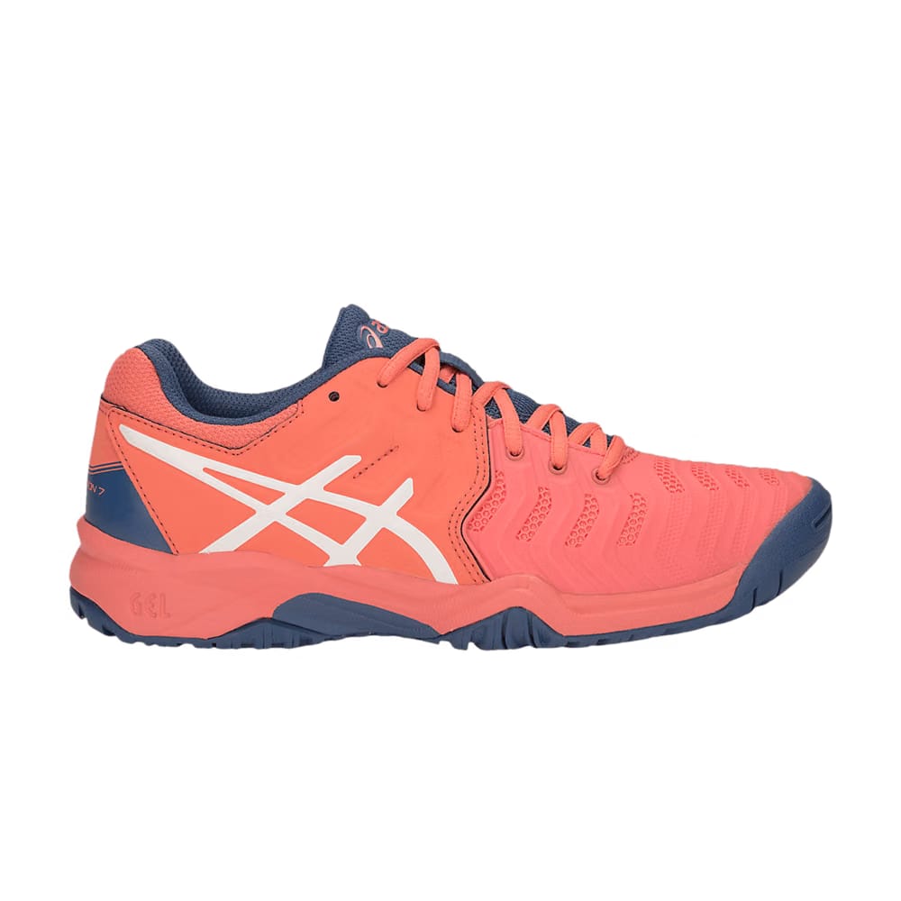 Asics Gel Resolution 7 GS Papaya Blue