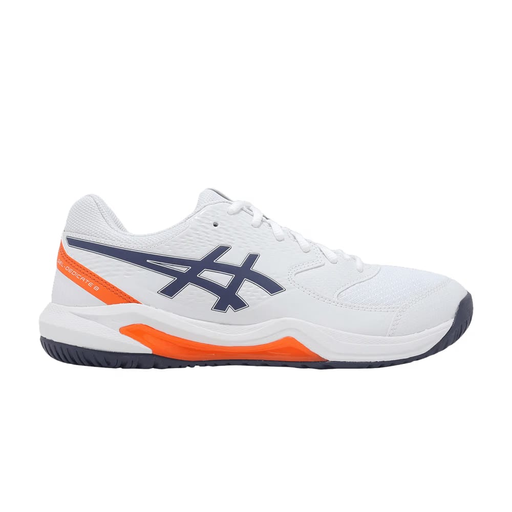 Asics Gel Dedicate 8 White Indigo Fog Orange