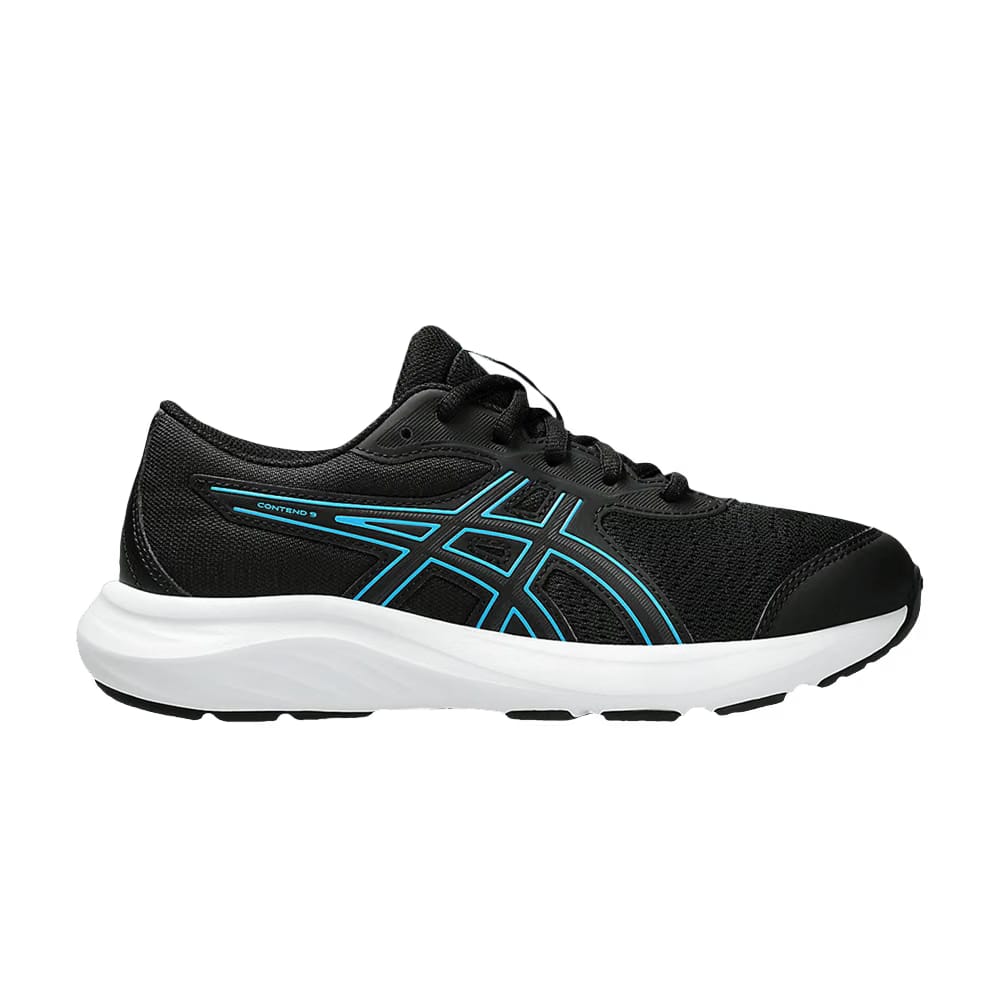 Asics Contend 9 GS Black Digital Aqua